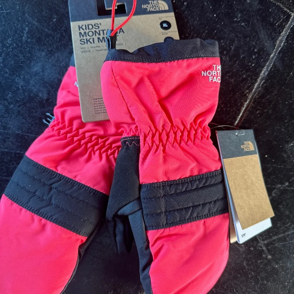 North Face Kids Montana Ski Mitt XL Radiant Poppy